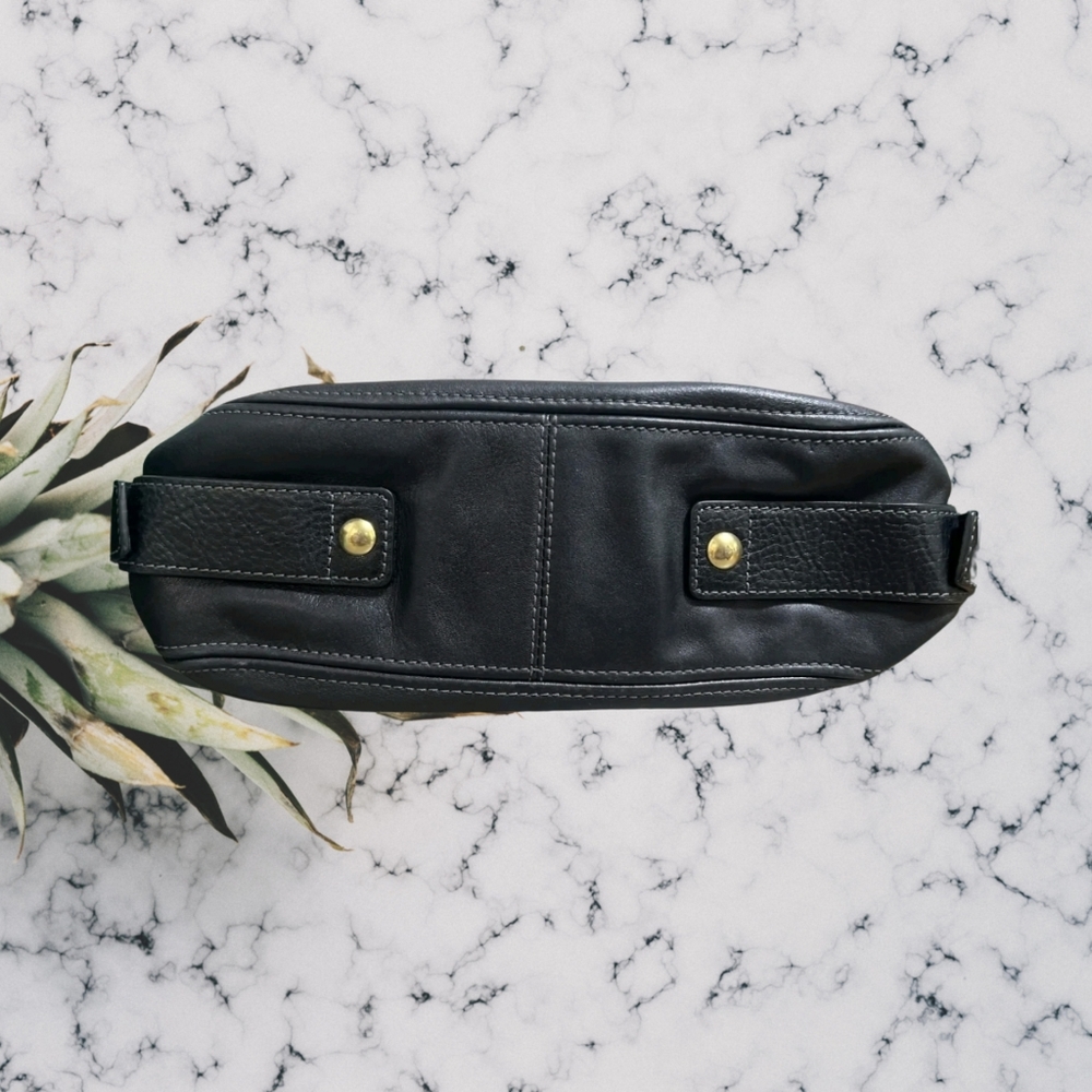 Coach black leather shoulder bag - Picture 4 of 8